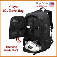 50L/60L/80L Travel backpack Hiking Backpack 15/17/18 inch Laptop Backpack With Shoes Compartment and