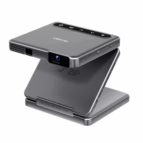Yinzam Zip Triple Folding Super Slim Mini Projector for Sale, Dual WiFi Wireless Projection Auto Foc