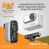 HEPAiL Magnetic Mount for Insta360 GO3 GO3S Quick Release Bracket Mounting Adapter for Insta 360 GO 