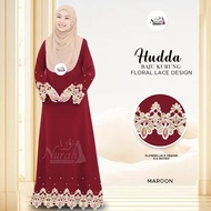 Jubah Hudaa With Aira New Floral Lace and batu New arrival