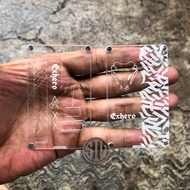 Acrylic Door Panel B80 Clear Acrylic Panel Engraved Snake Motif