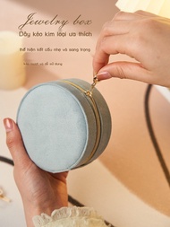 Portable Small Travel Jewelry Box Earrings Rings Eyelash Jewelry Storage Box