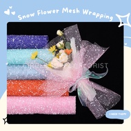 [ROLL] SNOW MESH SNOW Roll 4 Yard Korean Wrapping Flower Tile SNOW Flower Bouquet Wrapping Paper