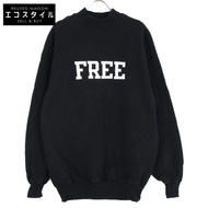 Balenciaga [日本國內官方商品] 652981 UNIFIT FREE 貼布做舊高領衛衣 / XXS