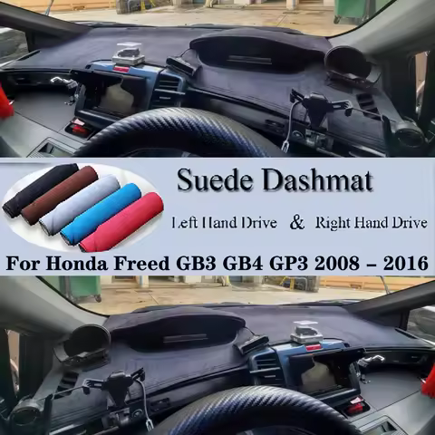 For Honda Freed GB3 GB4 GP3 2008 2009 2010 2011 2012 - 2016 Suede Dashmat Dash Mat Cover Dashboard P