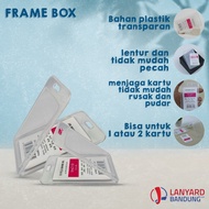 FRAME BOX transparent card holder/ box lid card casing/ card frame/