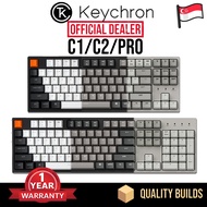 Keychron C1/C2/Pro Wired TKL Full-sized Hot Swap No Backlight Retro 87 104 Key TKL Full Size 100% Me