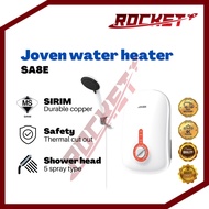 JOVEN SA8E Instant Water Heater No Pump White Pemanas Air Mandi Home Shower