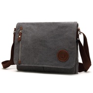 AUGUR Canvas Leather Men Messenger Bag Man Crossbody Bag Shoulder 8501