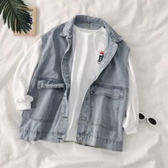 Workwear Vest Waistcoat Vest Spring Autumn Classy Casual Top [S915] Spring Summer Denim Vest Jacket 