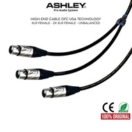 ASHLEY ASHLEY | Ashley Audio Cable 1x XLR Female to 2x XLR Female | Ashley Official Store - Ashley P