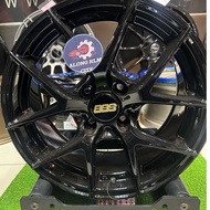 {2PCS} NEW SPORTRIM BBS GLASS BLACK 15x7JJ 4H100 ET38