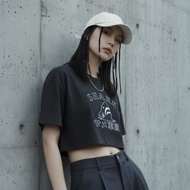 CACO-Washing Dark Shark Pattern Short T ‧ Couple Style (Two Colors) -Female [L2NA011]