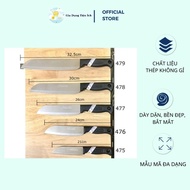 Thailan Black Handle Knives in Many Sizes, Meat Slicing Knives, Fruit Cutting Knives, Sharp, Sharp, 