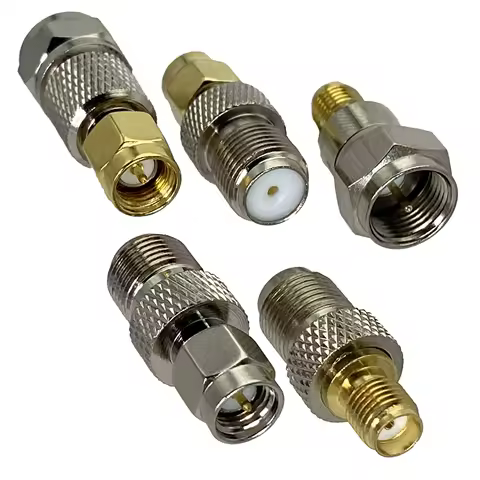 3x 5x 10x Adapter F TV To SMA Male Plug & Female Jack Straight RF Coaxial Connector for Antenna Wire