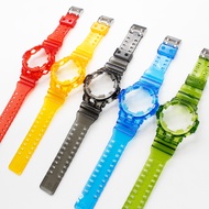 Transparent Color Watchband for GA700 710 735 Strap and Bezel Waterproof Watch Band