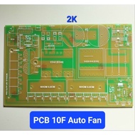 PCB circuit 10Fet auto Fan with oscillator pcb