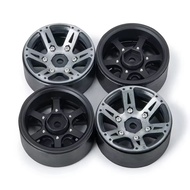 4pcs Alloy Metal 1.9inch Beadlock Wheels Rim for TRX-4 SCX10 D90 1/10 RC Crawler Car Parts
