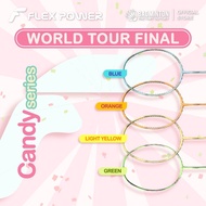 FLEX POWER World Tour Final Candy Series Badminton Racket | 4UG1 | Max Tension 36lbs | Raket