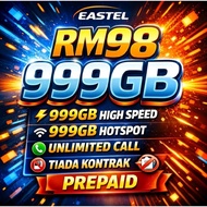 SIM EASTEL + 999GB +UNLIMITED CALL