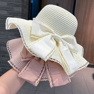 帽子女春时尚潮流遮阳帽户外旅行防晒太阳帽沙滩草帽Women's spring fashion trend sun hats for outdoor use25.8.31