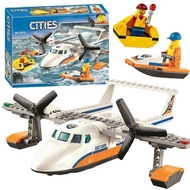 เข้ากันได้กับชุดเลโก้ซิตี้ city เครื่องบินกู้ภัยทางทะเล 60164 บล็อกของเล่นเด็กผู้ชาย 6 ของขวัญปริศนา