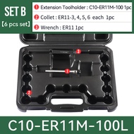 Collet ER Set CNC Extension Rod Set ER A/M Type Extension Rod C8-C20 ER8 ER11 ER16 ER20 Collet Chuck