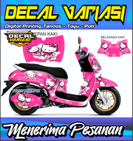 [ORIGINAL STIKER DECAL FULL BODY MOTOR SCOOPY STIKER DECAL MOTIF HELLO KITTY STIKER DECAL STIKER VAR