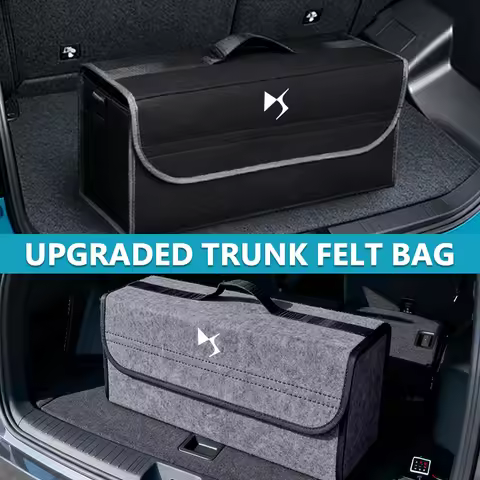 Car Felt Organizer Bag With Cover Trip Storage Box For DS SPIRIT DS4S DS3 DS5 5LS DS6 DS7 DS9 E-Tens