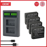 4Pcs DMW-BLG10 BLG10 BLG10E DMW-BLE9 Battery + LCD Dual USB Charger for Panasonic LUMIX GF5 GF6 GX7 