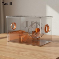 Tadill Hamster Cage Transparent Acrylic Habitat with Maze Room Starter Kit for Syrian Hamster Access