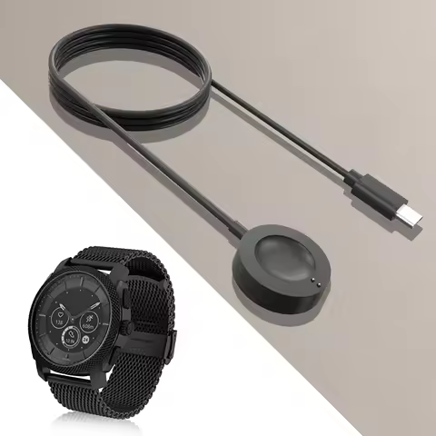 Smartwatch Charging Dock PD Type-C Fast Charging Cable Base 1m Replacement Accessories for Fossil Ge