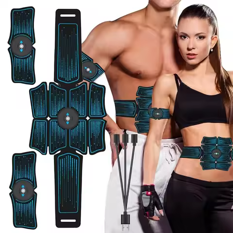 Eletroestimulador EMS Abdominal Muscle Stimulator Electric Massager Electrostimulation Hip Trainer H