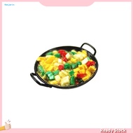 HOT 1/12 Dollhouse Miniature Chinese Food Cooking Wok Pan Model Kitchen Cookware Toy