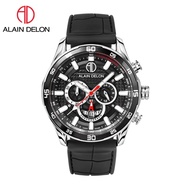 Alain Delon Watch 💯 (Ori) AD469-1332C Men Chronograph Silicone Strap /  Alain Delon Watch / Men Watc