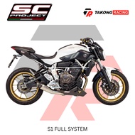 SC Project S1 Full System Exhaust - MT07 V1 / V2