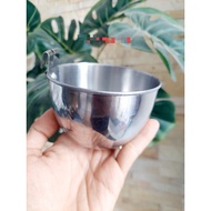 Stainless Steel Fighting Chicken Feeder Ferret Feeder Parrot Feeder Civet Feeder Cat Bowl