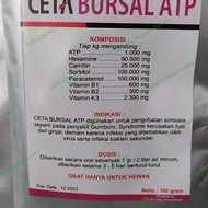 PRODUK TERBATAS CETA BURSAL ATP 100GR OBAT VITAMIN AYAM PUYUH