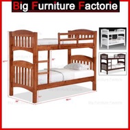 BFF-50-DD Solid Wooden Double Decker Bed w/ Pull Out Bed