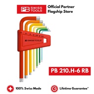 7pcs Set PB Swiss Tools Hexagon Allen Key L-wrenches PB 210.H-6 RB