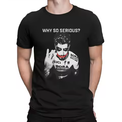 Joker T-Shirt for Men Peter Sagan Driver Novelty 100% Cotton Tee Shirt Crewneck Short Sleeve T Shirt