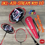 VỢT CẦU LÔNG LlNING WINDSTORM 72 Chuyên Nghiệp siêu bền nhẹ lực căng dây 8kg max10 kg - TẶNG TÚI+