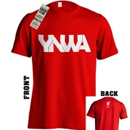 เสื้อยืดแฟนบอล Liverpool YNWA⚽ ดีไซน์โลโก้ทีม ชปล. ผ้าฝ้ายแท้ ทรงเท่ ไม่ใช่ jersey สไตล์สตรีท Oversi