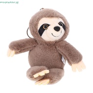 MUSEWEAR Sloth Small Pendant, Stuffed Animals Simulation Plush Sloth Keychain, Adorable Keyring Big 