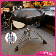เก้าอี้กลอง สตูลกลอง CMC Drum chair เก้าอี้กลองชุดแบบเบาะกลม / อานม้า หุ้มด้วยกำมะหยี่ด้านบน ระบบเกล