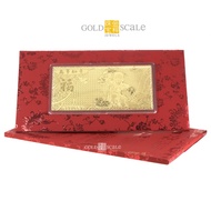 Gold Scale Jewels 999 Pure Gold 萬事如意 Prosperity Gold Note