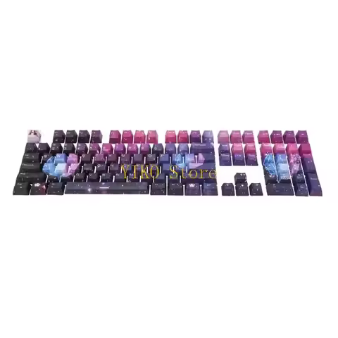 K32C 108 Pieces PBT Keycap OEM Profile DYE-SUB Keycap For Cherry MX Switch Mechanical Keyboard GK61 