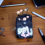 Dompet card holdername id dan slot koin uk 12x8 cm mickey mouse