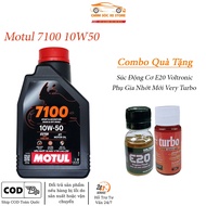 Motul 7100 10W50 High Quality Synthetic Oil for Manual Vehicles, Clutch Handle, Engine Flush and New