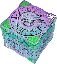 Spinner Dice 7-in-1 Metal DND Set – Premium Copper RPG Dice with 3D Monster Reliefs